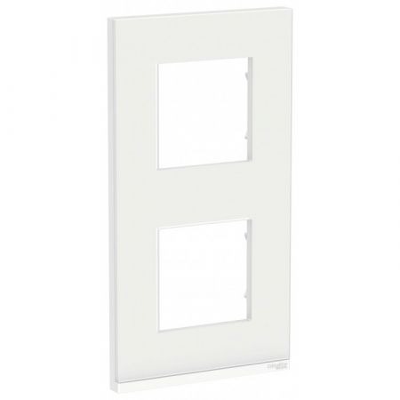 (NU6004V87) Рамка 2-постовая вертикальная Unica Pure. камень. Schneider Electric