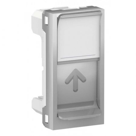 (NU941118) Лицевая панель RJ45. 2 модуль. UNICA NEW белый. Schneider Electric