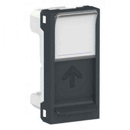 (NU941130) Лицевая панель RJ45. 2 модуль. UNICA NEW алюминий. Schneider Electric