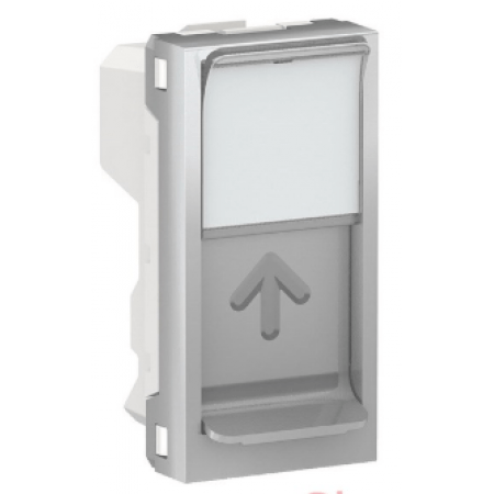(NU946054) Центральная плата RJ45 Keystone/Systimax.1 модуль. UNICA NEW графит. Schneider Electric