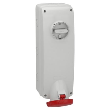 Розетка настінна з блокуючим перемикачем Schneider Electric Mureva PKB63P534 63A 3P E