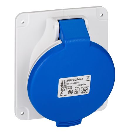 Розетка панельна кутова Schneider Electric PKF32F423 гвинтова