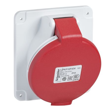 Розетка панельна кутова Schneider Electric PKF32F435 гвинтова