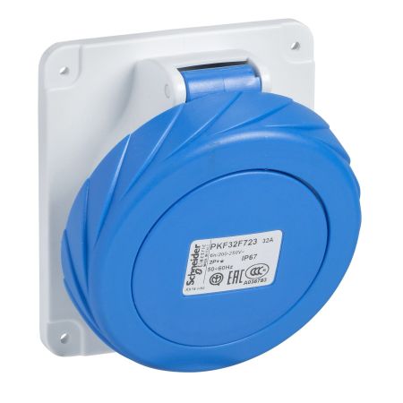 Розетка панельна кутова Schneider Electric PKF32F723 гвинтова
