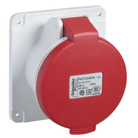 Розетка панельна пряма Schneider Electric PKF32G435 гвинтова