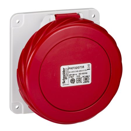 Розетка панельна пряма Schneider Electric PKF32G735 гвинтова