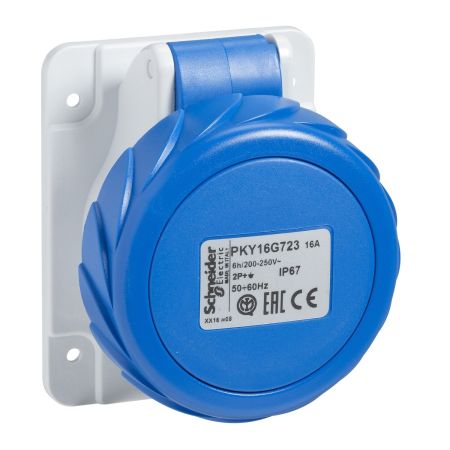 Розетка для встановлення в щит Schneider Electric PKY16G723 безгвинт