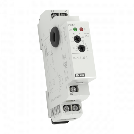 (PRI-52) Реле контроля тока PRI-52. AC 230 V. ELKO