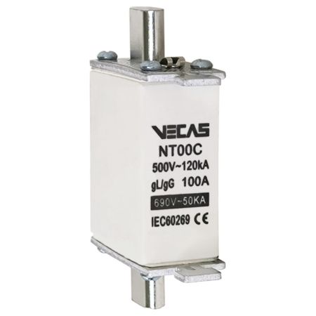 (VCS-000133) Ножевой предохранитель NT00C 100А. VECAS