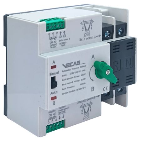 (VCS-000150) Устройство автоматического ввода резерва (АВР) STQ5-100/2K 100A. VECAS