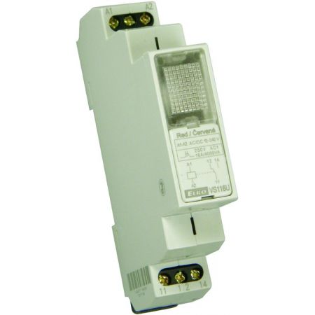 (VS116U/желтый) Промежуточное реле VS116U/желтый. AC/DC 12-240 V. 1x16A перекидной контакт. ELKO