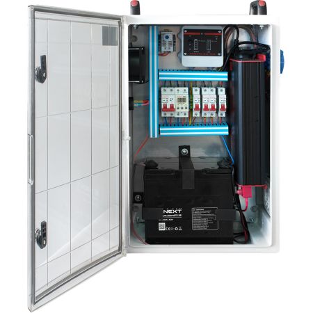(s0104001) Шкаф бесперебойного питания e.ups.plbox.500/660. 500Vт. 660Vт*h. IP44. E.NEXT