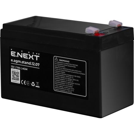(s072001) Аккумуляторная батарея e.agm.stand.12.07 12V. 7Ah. AGM. E.NEXT