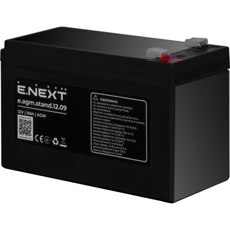 (s072002) Аккумуляторная батарея e.agm.stand.12.09 12V. 9Ah. AGM. E.NEXT