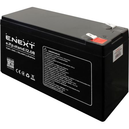 (s078003) Аккумуляторная батарея e.lfp.stand.12.08 12.8V. 8Ah. LiFePO4. E.NEXT