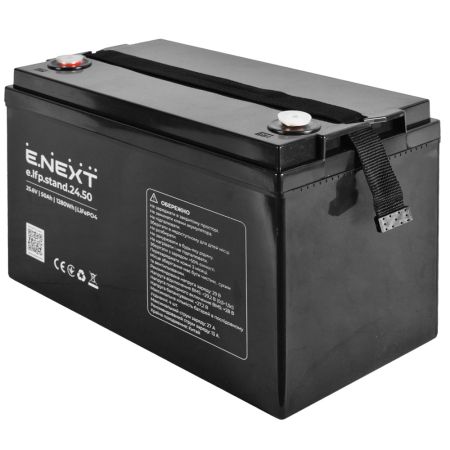 (s078016) Аккумуляторная батарея e.lfp.stand.24.50 25.6V. 50Ah. LiFePO4. E.NEXT