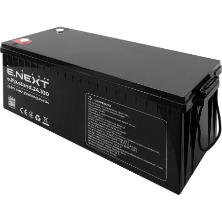 (s078017) Аккумуляторная батарея e.lfp.stand.24.100 25.6V. 100Ah. LiFePO4. E.NEXT