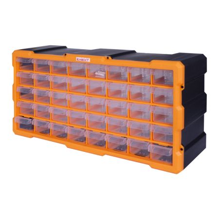 (t011023) Органайзер пластиковый. e.toolbox.pro.23. 22" 40-секционный 497х157х250мм. E.NEXT