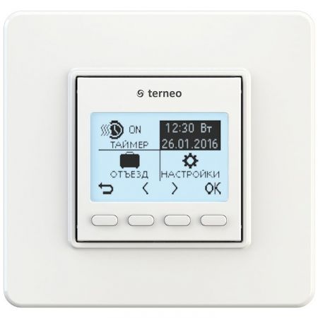 (terneo s) Терморегулятор Terneo s. белый