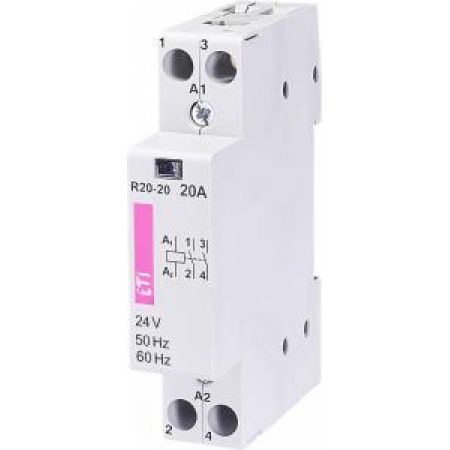 (2461210) Модульные контакторы R 20-20. In=20А. 2NO контакта. Uкат=230В AC. ETI