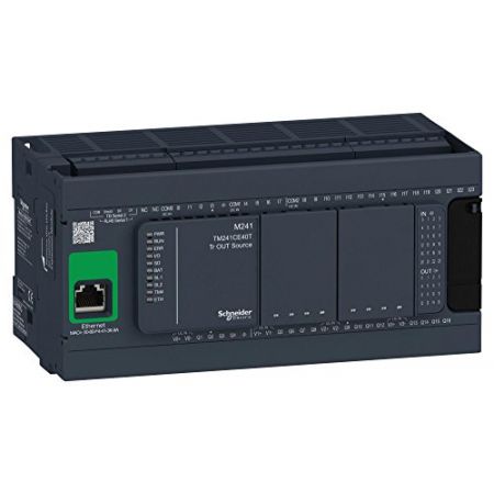 (TM241CEC24T) Базовый блок M241-24вх./вых. транзист.источник Ethernet CAN Master. Schneider Electric