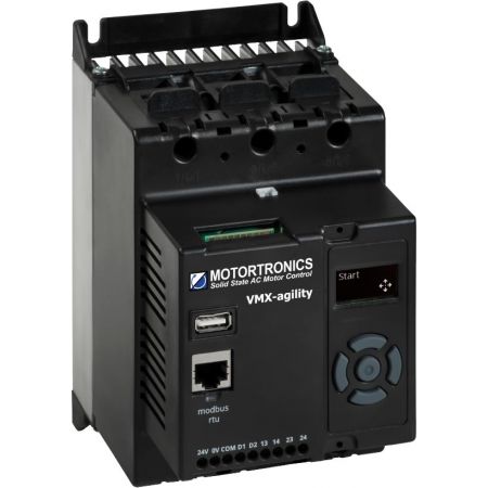 (VMX-AGY-113) Цифровое устройство плавного пуска серии Agility.In-66А. P-37кВт. U=200-600В~. MOTORTRONICS