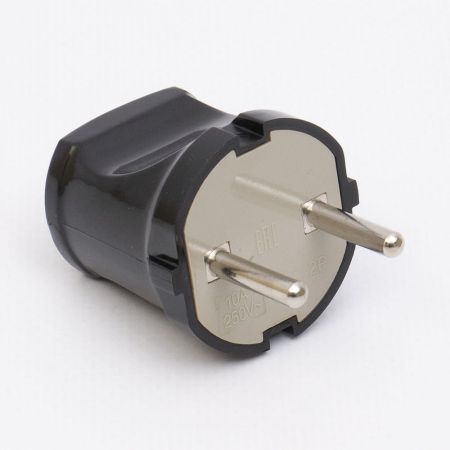 Вилка пряма без з до 205 10A TAKEL 503627 чорний