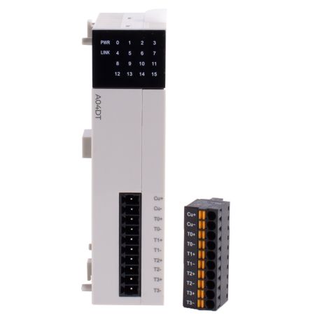 (A04DT) Температурный модуль расширения для ПЛК AC/AT/AH 4 DS18B20 (RW1820. DS1990. SHT1x. SHT7x). E.NEXT