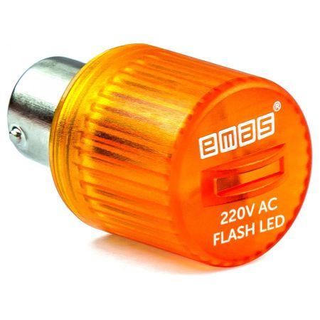 (IKMF220S) Мигающий светодиод 220В.50;70 мм. желтый. EMAS
