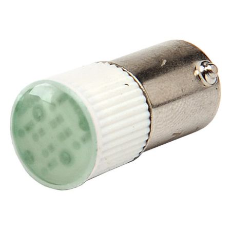 (LED24Y) Лампа сменная светодиодная матрица Bа9s 12-30В AC/DC зеленая. EMAS