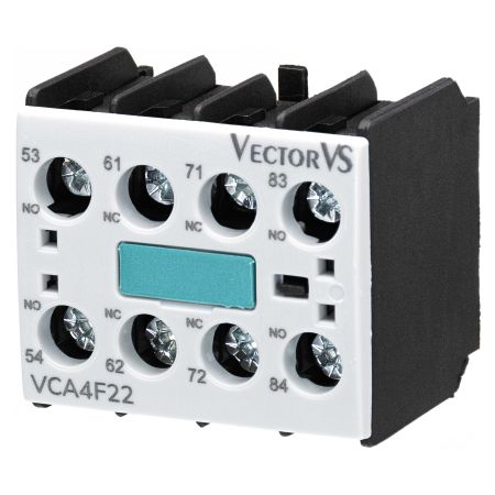 (VCA2F11) Дополнительный контакт фронтальный VCA NO+NC для VCN 9...70. Vector VS