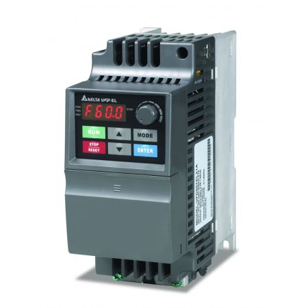 VFD022EL21W-1 VFD-EL-W Delta 2.2 кВт 220 В.VFD022EL21W-1 VFD-EL-W Delta — габаритні розміри.VFD022EL21W-1 VFD-EL-W Delta — схема підключення