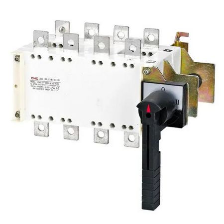 (YCHGLZ1-400А) Выключатель-разъединитель перекидной CNC YCHGLZ1-400А. 4P 400V с дополнительными контактами 2NO+2NC. CNC Electric