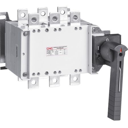 (YCHGLZ1..1250А) Выключатель-разъединитель перекидной CNC YCHGLZ1-1250А. 3P 400V. с дополнительными контактами 2NO+2NC. CNC Electric