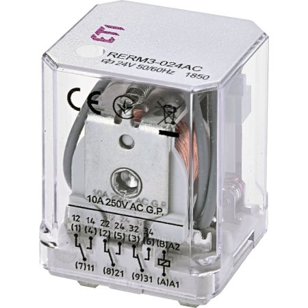 (2473062) Реле электромеханическое RERM3-24AC 3p (16A AC1. 24V AC). ETI