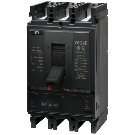 (4673109) Автоматический выключатель NBS-E 400/3L 400A (36kA. (0.4-1)In/(1.5-10)Ir) 3P. ETI