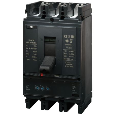 (4673113) Автоматический выключатель NBS-E 400/3H 400A (85kA. (0.4-1)In/(1.5-10)Ir) 3P. ETI
