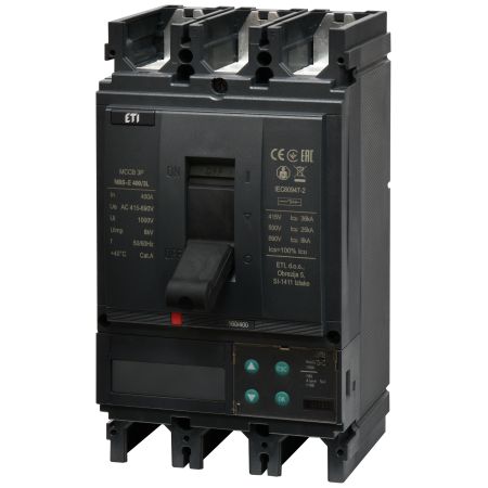 (4673115) Автоматический выключатель NBS-E 400/3L LCD 400A (36kA. (0.4-1)In/(1.5-12)In) 3P. ETI