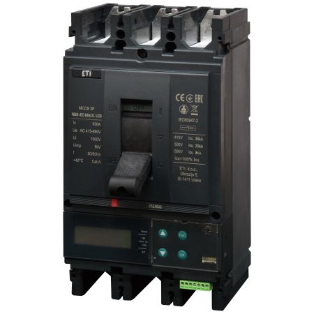 (4673149) Автоматический выключатель NBS-EC 630/3L LCD 630A (36kA. (0.4-1)In/(1.5-12)In) 3P. ETI