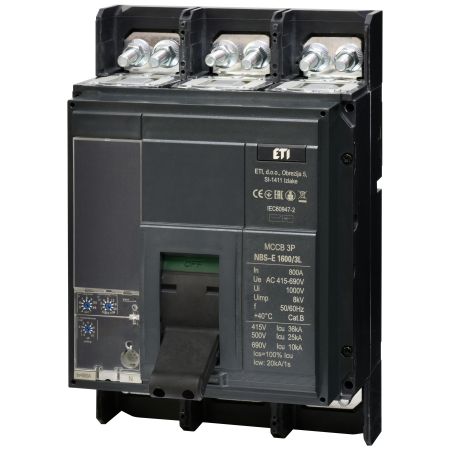 (4673160) Автоматический выключатель NBS-E 1600/3L 800A (36kA. (0.4-1)In/(1.5-10)Ir) 3P. ETI