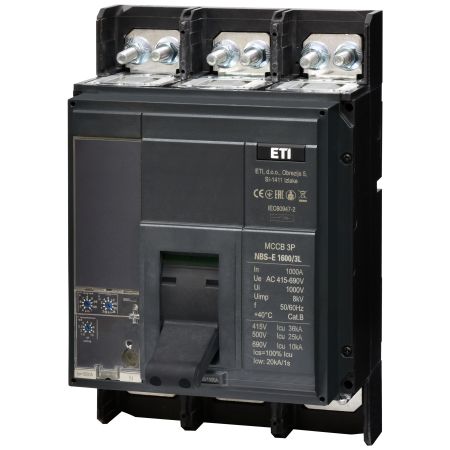 (4673161) Автоматический выключатель NBS-E 1600/3L 1000A (36kA. (0.4-1)In/(1.5-10)Ir) 3P. ETI
