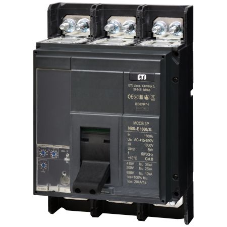 (4673163) Автоматический выключатель NBS-E 1600/3L 1600A (36kA. (0.4-1)In/(1.5-10)Ir) 3P. ETI