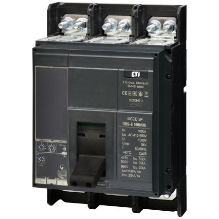 (4673173) Автоматический выключатель NBS-E 1600/3S 1600A (50kA. (0.4-1)In/(1.5-10)Ir) 3P. ETI