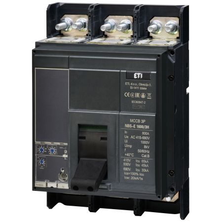 (4673180) Автоматический выключатель NBS-E 1600/3H 800A (65kA. (0.4-1)In/(1.5-10)Ir) 3P. ETI