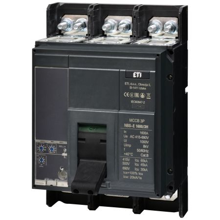 (4673183) Автоматический выключатель NBS-E 1600/3H 1600A (65kA. (0.4-1)In/(1.5-10)Ir) 3P. ETI