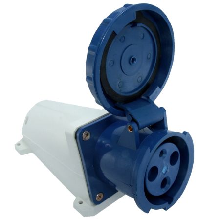 Розетка стаціонарна зовнішня TAKEL 503237 63A 2P E