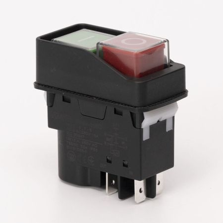 (503909) Пусковая электромагнитная кнопка ESSB-21BC 4pin. черная рамка. TAKEL
