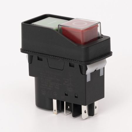 (503912) Пусковая электромагнитная кнопка ESSB-22BC 5pin. черная рамка. TAKEL