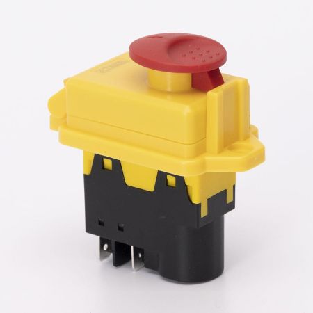 (503936) Пусковая электромагнитная кнопка ESSB-61YC 4pin. желтая рамка. TAKEL