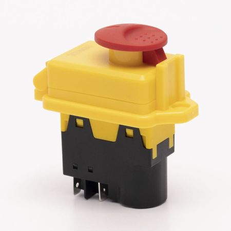(503937) Пусковая электромагнитная кнопка ESSB-62YC 5pin. желтая рамка. TAKEL